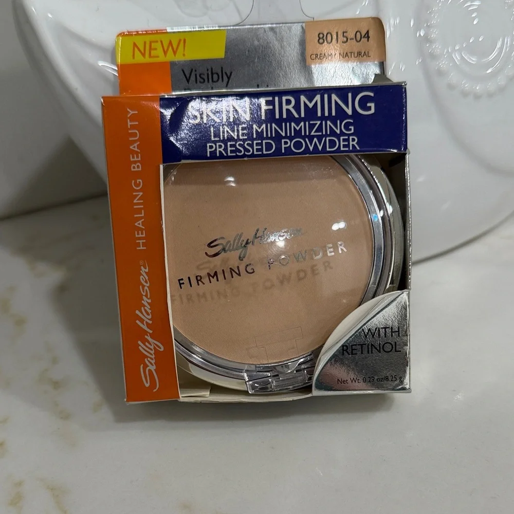 BNIB SALLY HANSEN SKIN FIRMING LINE MINIMIZING PRESSED POWDER 8015-04 NATURAL